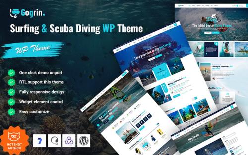 Gogrin - Surfing and Scuba Diving WordPress Theme theme free